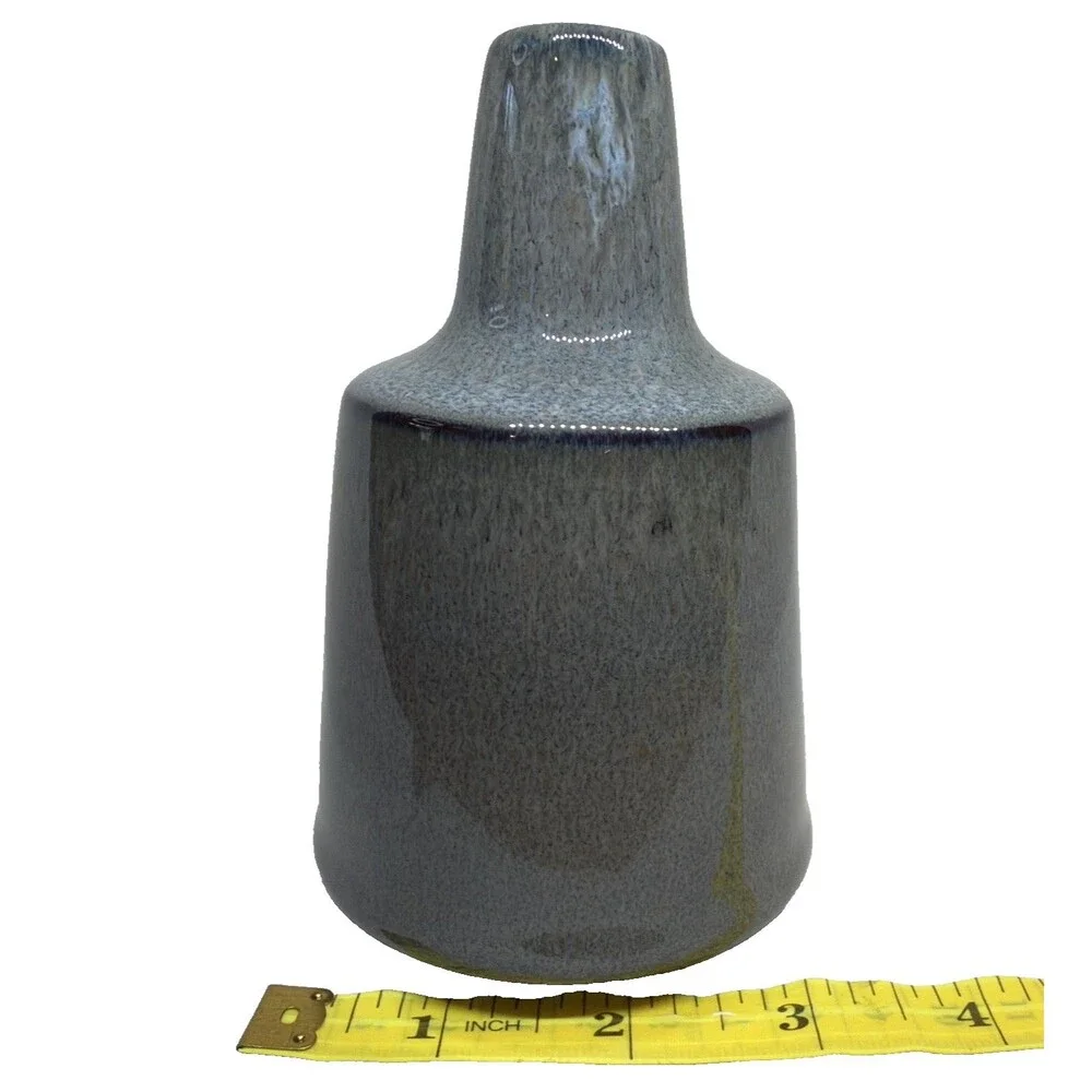 Unbranded Grey Blue Ceramic Vase 6